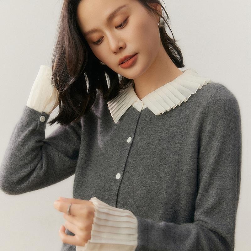 Qinghe 100% Pure Cashmere Women's Sweater - Ultra Soft Luxury Winter Pullover