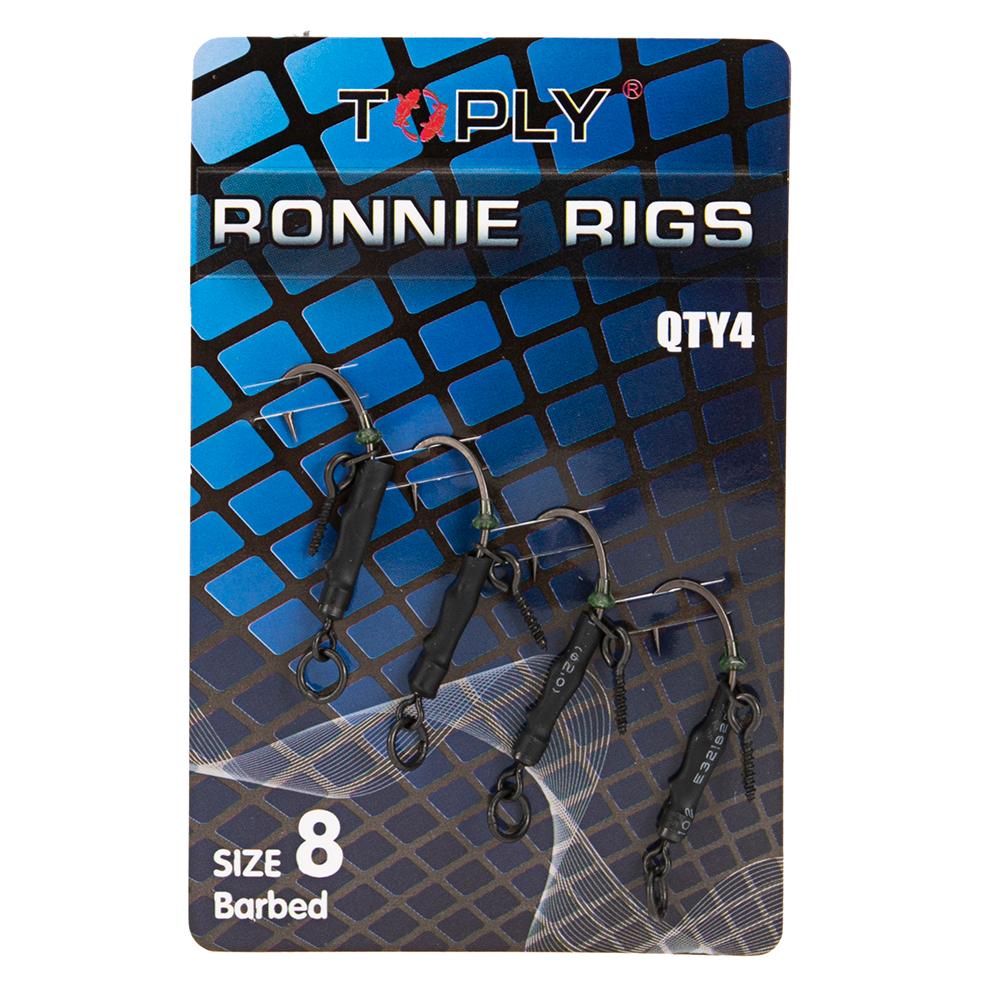 4# 6# 8# Fishing Hook Carp Fishing Ready Tied Ronnie Rigs Fishhooks Carbon Steel Fishing Hook Links Hair Combi