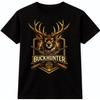 Hertenjacht T-shirt Bok Geweien Gekruiste Geweren Jager Buiten Grafisch T-shirt