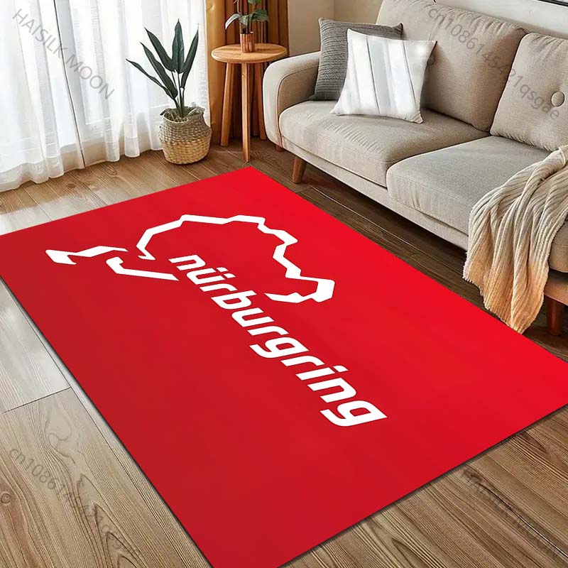 1 buc. Covor Pista Internațională F1 Nurburgring pentru Sufragerie Decor Acasă Covor Antiderapant pentru Dormitor Suprafață Mare Covoare Lavabile