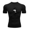 Herren Kompressions-Fitness-Sport-T-Shirt, Lässiges Anime-Mädchen