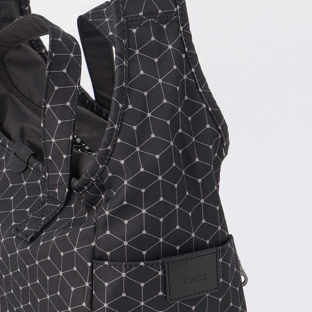 Shoulder cubic x dot tote and shoulder M black [Isaac] bag, pattern, 2-way bag, size, (10)