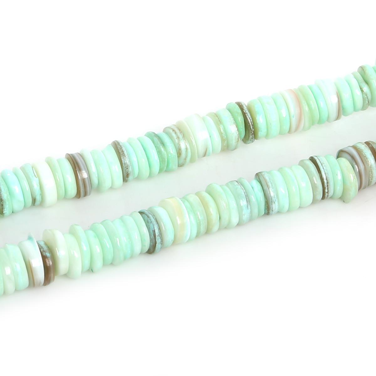 

39 см/нитка из натуральной пресной воды, 9 мм, морская ракушка, свободные бусины для самостоятельного изготовления ювелирных изделий светло-зеленый