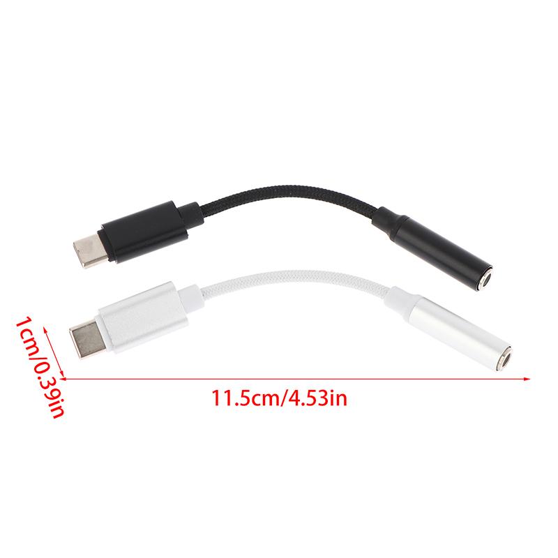 Usb Type C To 3.5Mm Aux Adapter Type-C 3 5 Jack Audio Cable Earphone Cable Converter For Phone Digital Audio Adapter Cable