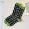 Retro Vintage Women Socks Cotton Knitting Japanese Fashion Girl Elastic High Long Socks Harajuku Autumn Winter Crew Stocking New