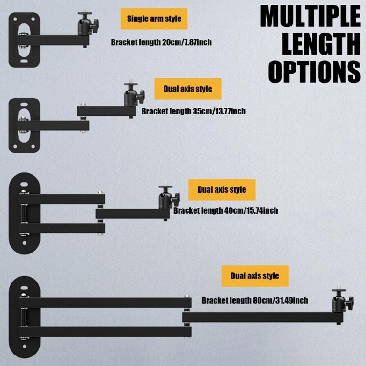 Metal Projector Wall Mount Stand with 1/4 Scew Mount for Various Devices Holder Rack