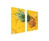 GLAS-SCHUTZPLATTE FÜR DIE KÜCHE 65x52 ANANAS