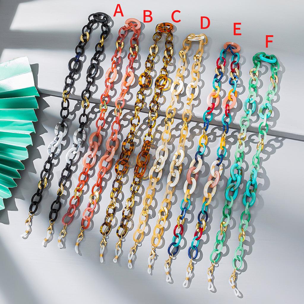 Europäischer und amerikanischer Stil Ins Acryl bunte Brillenketten Damenmode Anti-Verlust Brillenband Lanyard
