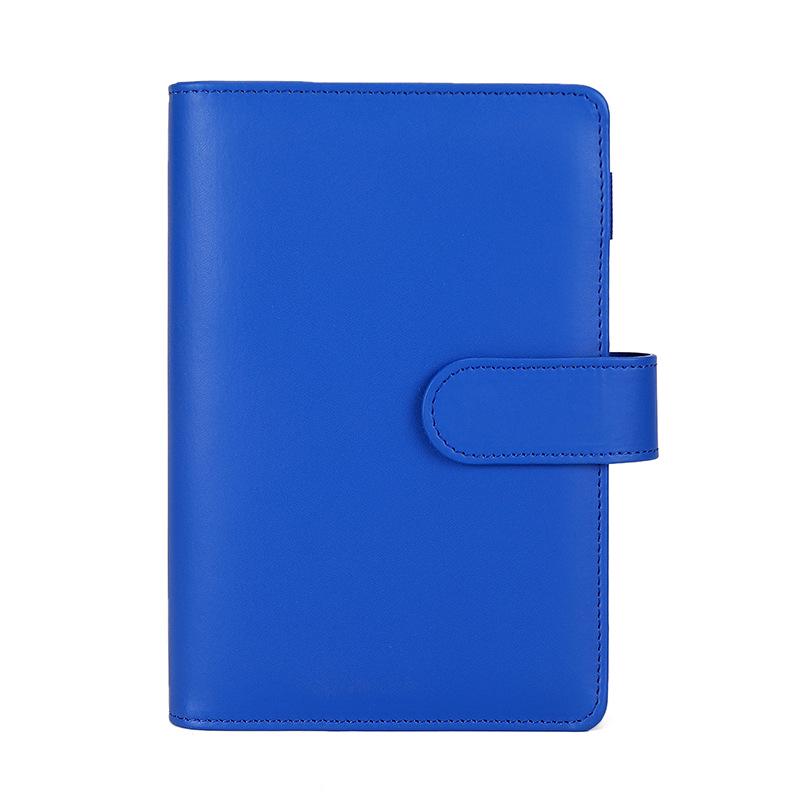 A6 Macaron Leather PU Loose-leaf Binder Notebook for Family Finance Budget Planning