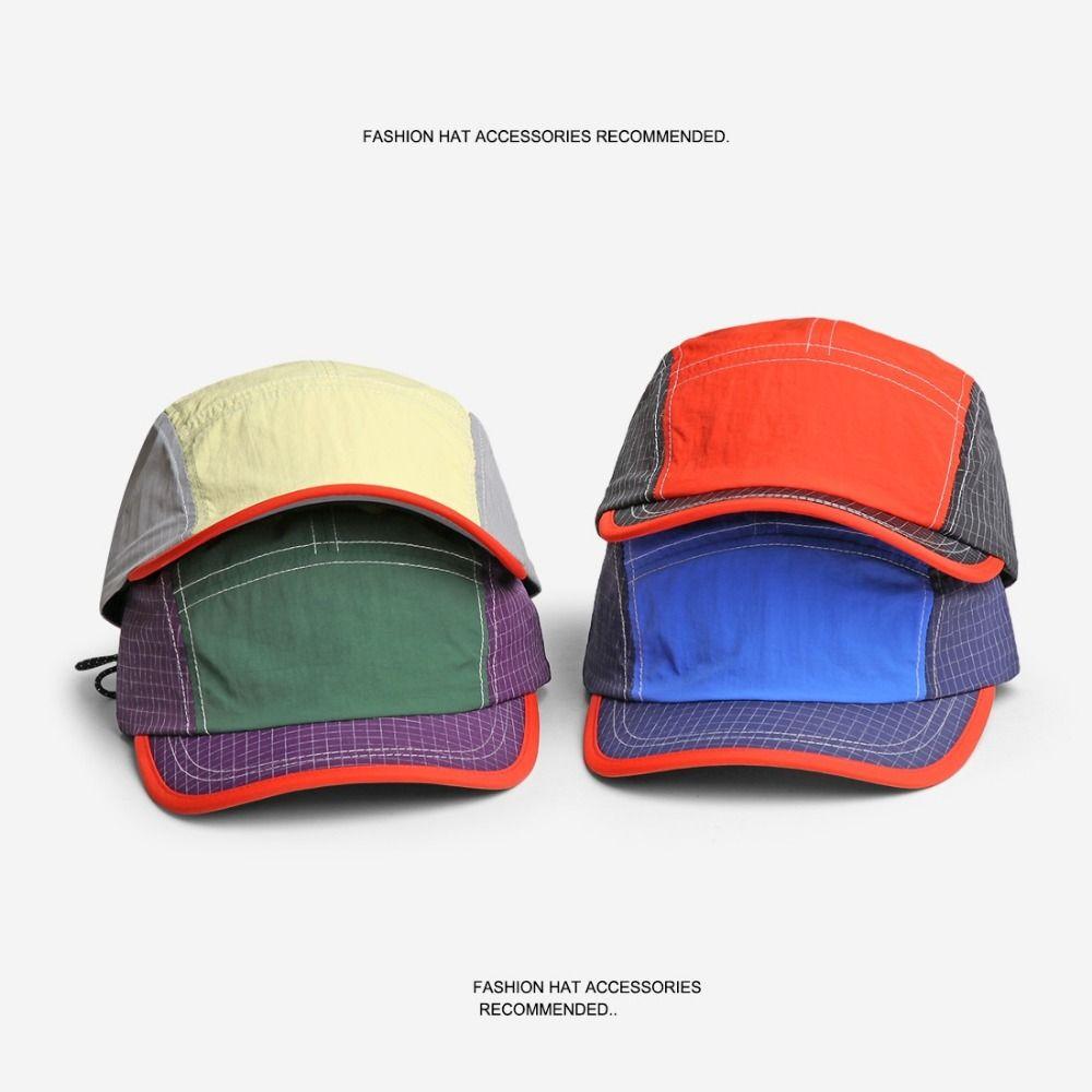 Summer Style Retro Baseball Cap Color Matching Peaked Cap Hip-hop Quick-drying Cap  Sports Cap