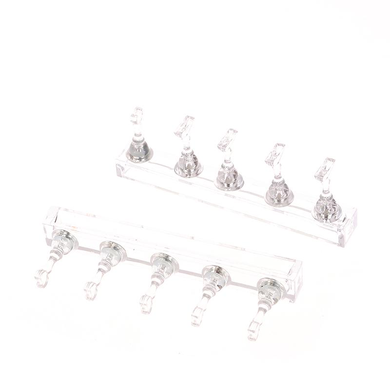 Magnetiske tupper Nail Art Trening Negleutstillingsstativ Nail Art Øvelsesstativ Holder for falske negletipper Negleutstilling Sjakkbrett