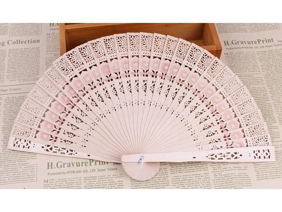 

Деревянный резной складной веер с печатным рисунком Printed; 20cm*34cm