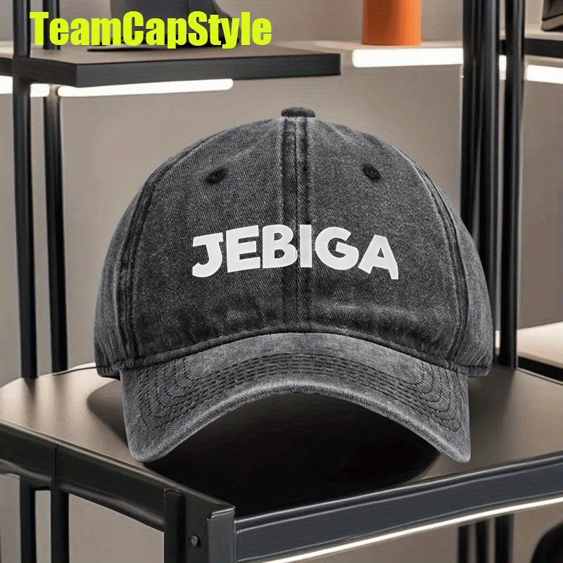 1 Jebiga Balkan Bosnia Serbia Slang, Wide Brim Soft Top Streetwear Distressed Washed Print Baseball Cap Hip Hop Hat Vintage Buck 1pc