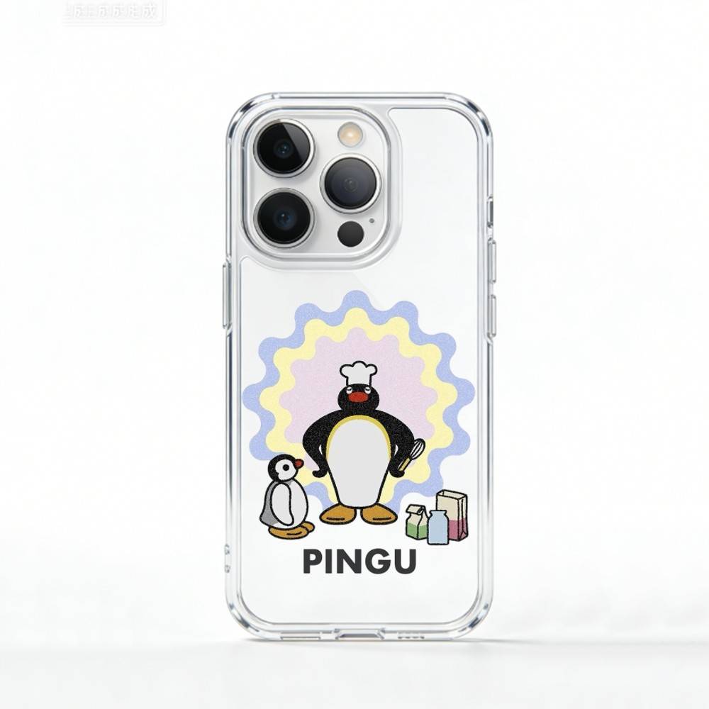 C-Cute Kawaii P-Penguin   Phone Case For iPhone 17 16 15 14 13 12 11 Mini Pro Max Plus Transparent Cover