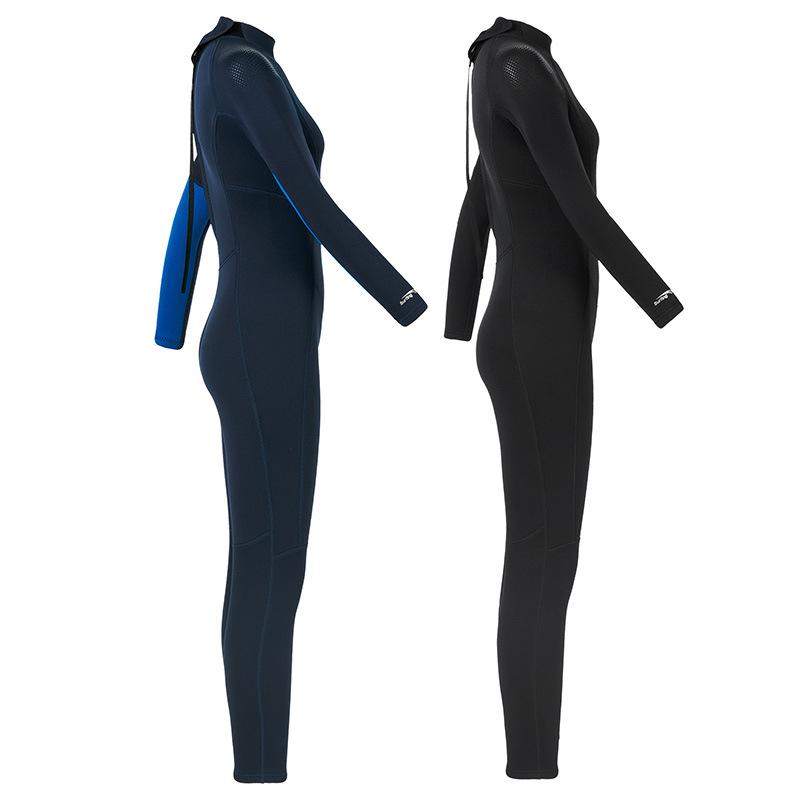 Women's 3MM Wetsuit Full Body Long Sleeve Anti-cold Anti-wear for Winter Swimming Snorkeling Surfing