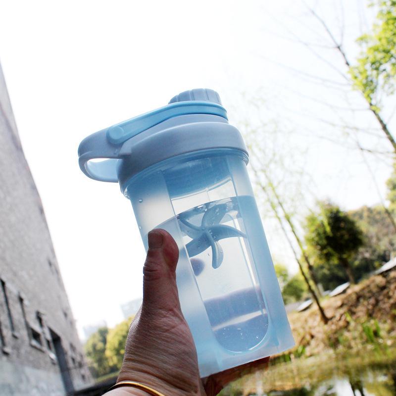 Water bottle100ML plastic cup sealed advertising cup fitness cup sports water cup mixing cup protein powder shaking cup with handle
