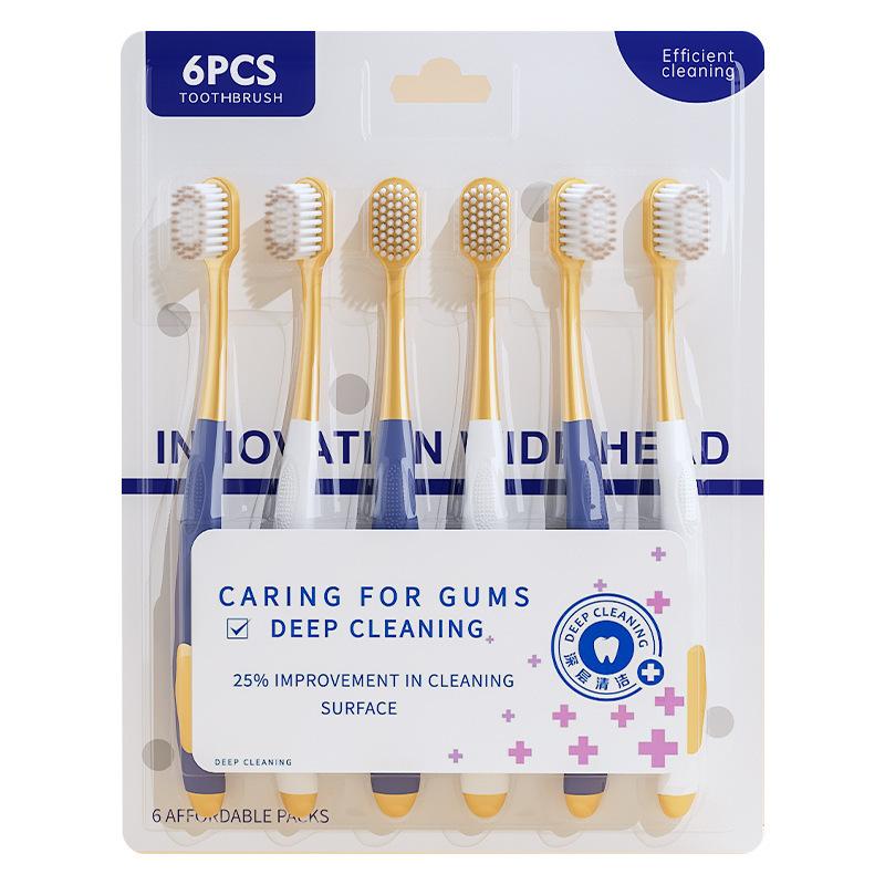Soft bristled toothbrush