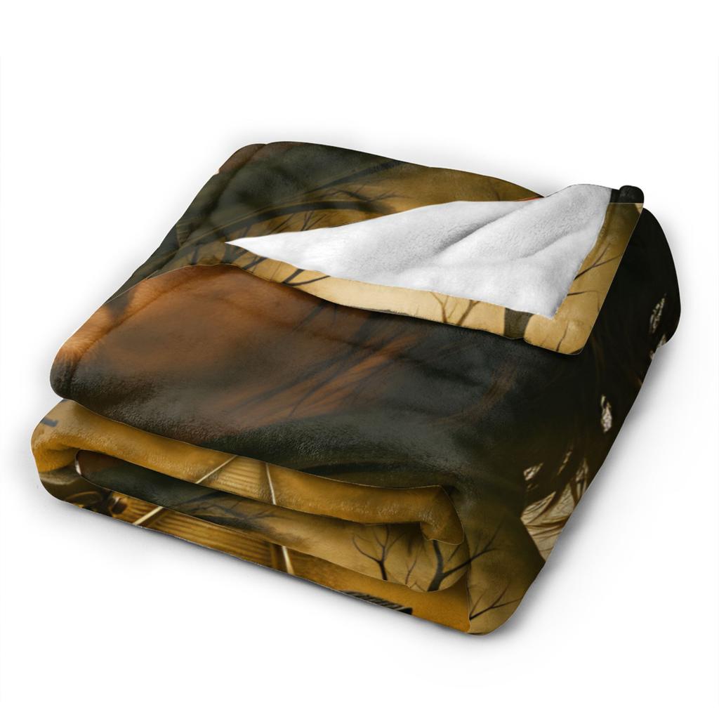 Daryls Dixon The Walking Dead Blanket  Soft Print Plush Throw Blanket For Kids Couch Chair Sofa Bed Flannel Bedspread Bed Cover