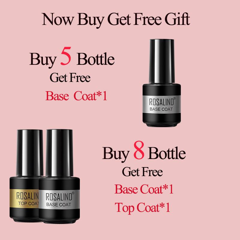 ROSALIND Gel-Nagellack, 150 Farben, Nagellack, langlebiger Soak-Off-UV-Gel-Nagellack für Nail Art Design