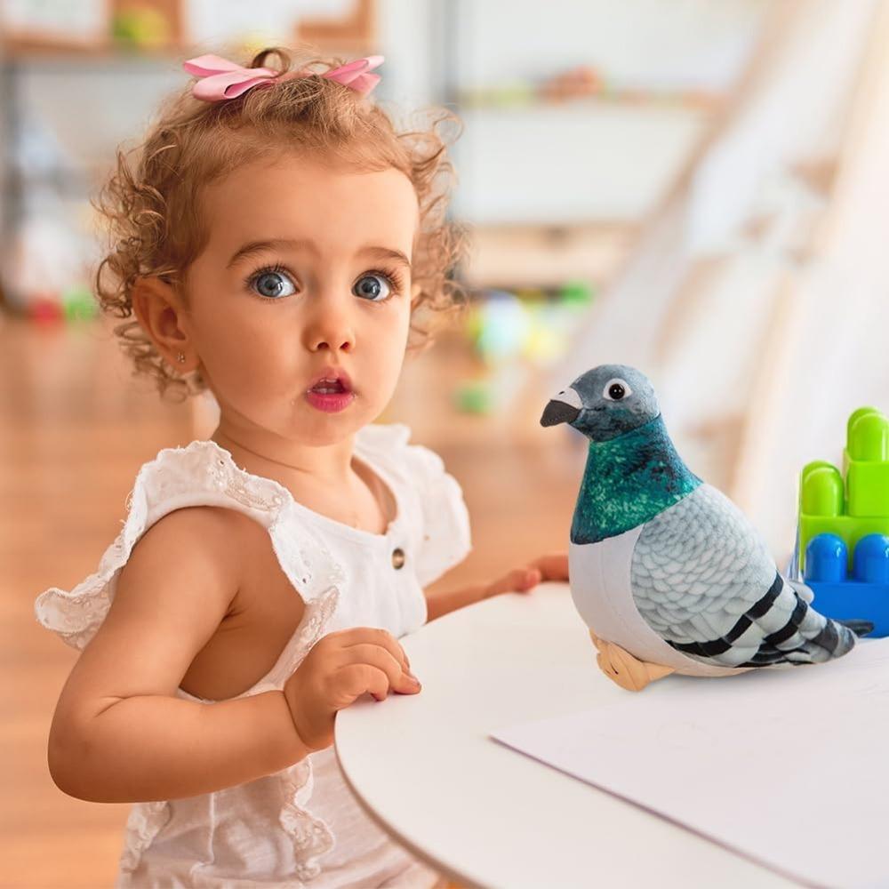 Pigeon Plush Toy  Plush Doll Simulation Ornaments Soft and Cute Peace Bird Animal Cute  As Gift for Kids