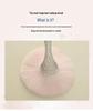 Portable Slim Waist Rhinestone Makeup Brush with Nylon Bristles
