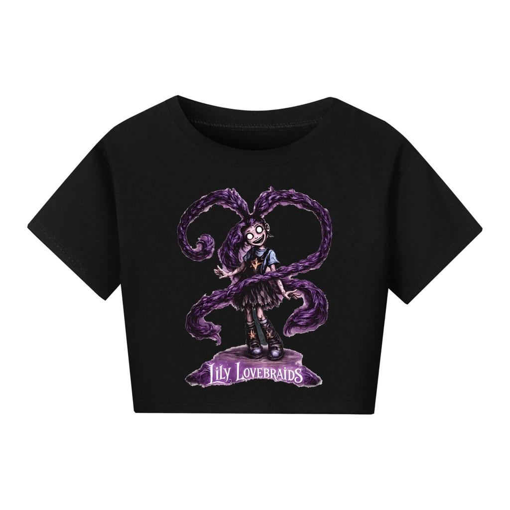 5582 Kinder Mädchen Lily Lovebraids Spiel Print Kurzarm-T-Shirt
