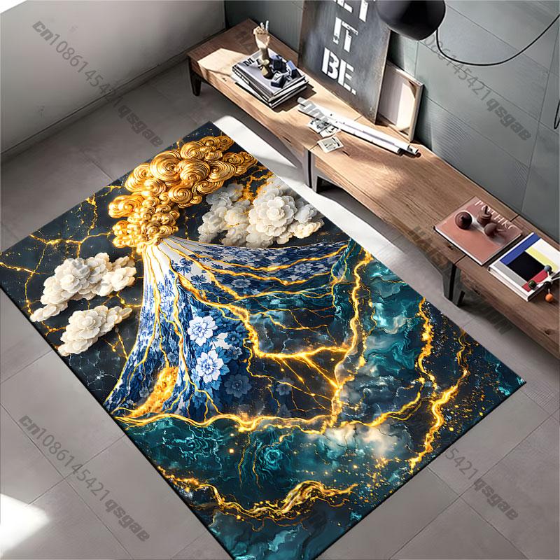 Volcanic eruption meets ceramic beauty carpet Yoga living room room decor children's crawling mat doormat area rug
