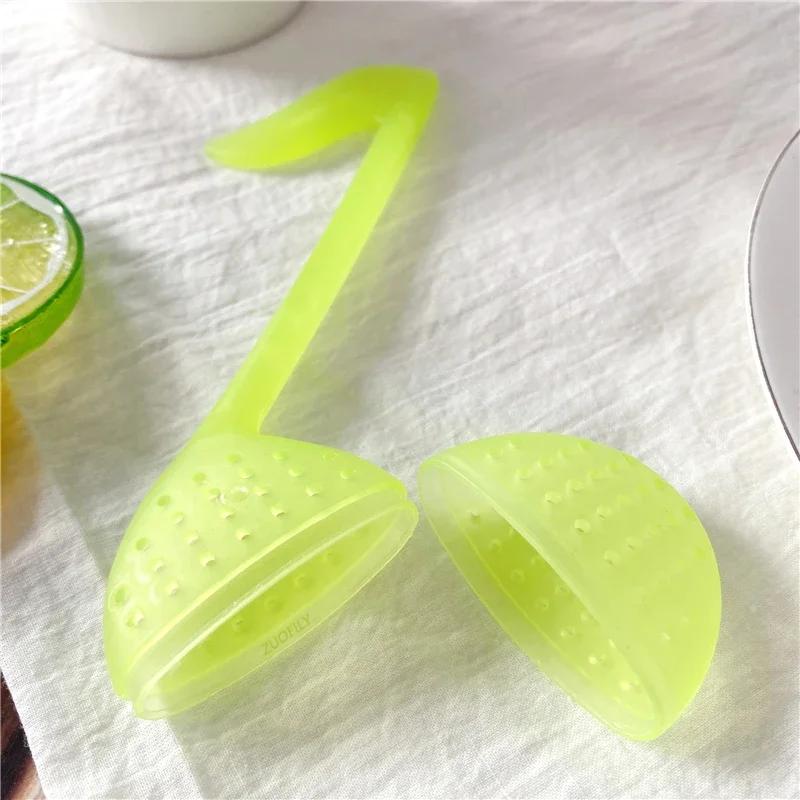 Food Grade Plastic Swan Tea Infuser Strainer Creative Elegant Swan Music Note Heart Teaware Mesh Filter Kitchen Accessories