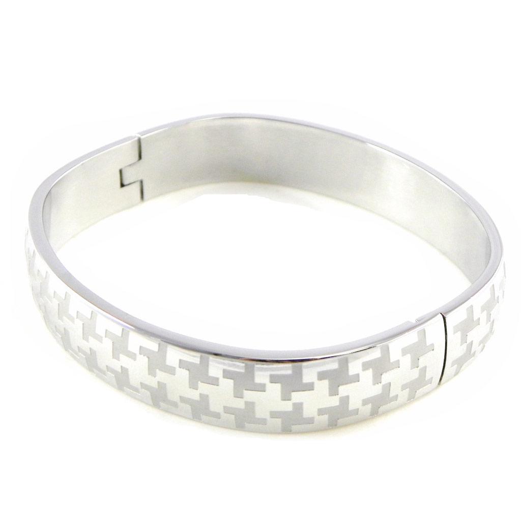 Les Trésors De Lily [H6211] - Silver 'Choreography' Steel Bracelet - 65 Mm 10 Mm