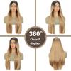 Wig With Bangs Long Straight Wig Heat Resistant Synthetic Wig For Women Girls Daily Use Party Halloween Cosplay Wig