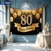 Party Backdrop Birthday Wedding Balloon 80 Photo Booth Background Front Door Decor