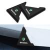 NYDM6 2Pcs Car Door Corner Cover Bumper Collision Anti-scratch Sticker Accessories For Skoda Kodiaq Octavia Enyaq Kamiq Scala Rapid A7