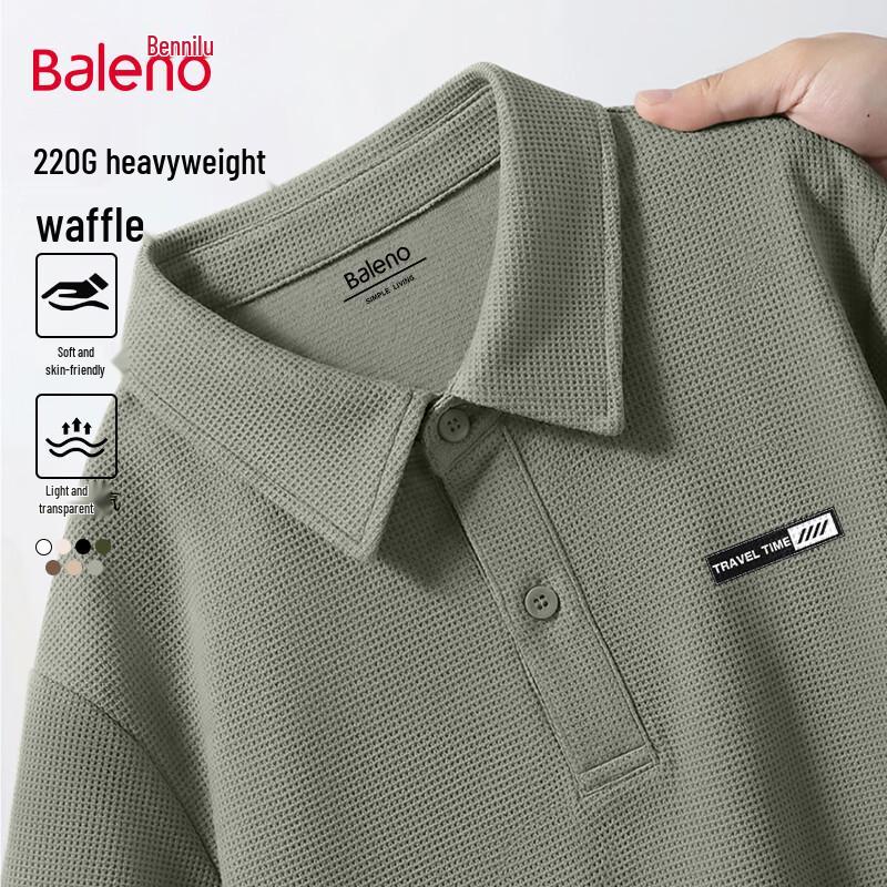 Baleno Men s Waffle Knit Short Sleeve Polo Shirt XL