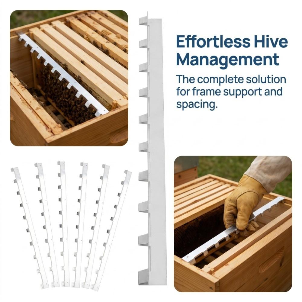 6Pcs Easy Installation Metal Frame Strips Shape-Retaining Performance Frame Spacers  Beekeeping