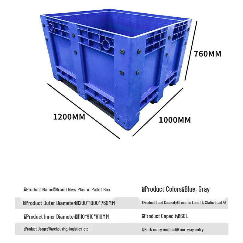Chongye Heavy Duty Plastic Logistics Pallet Box