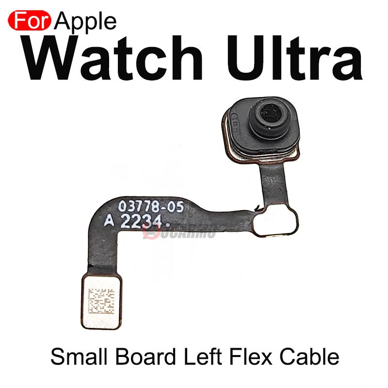 Aocarmo For Apple Watch Ultra 49mm LCD Power Microphone Crown Bluetooth Small Board Battery Connection Flex Cable Repair Parts