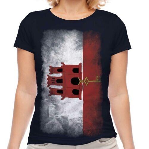 

Gibraltar faded flag women s t-shirt jersey XL