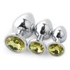 3 STK/sett Metal Anal Leker For Kvinner Voksen Sex Produkter Menn Butt Plug Rust Stål Anal Plug Sex-leke Anal Dildo Toys