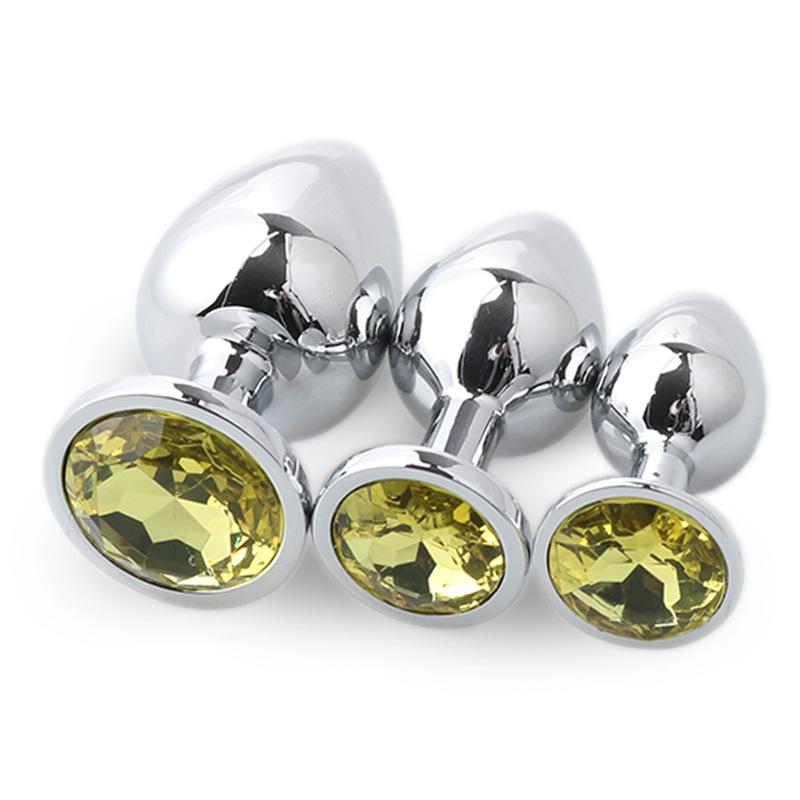 3 STK/sett Metal Anal Leker For Kvinner Voksen Sex Produkter Menn Butt Plug Rust Stål Anal Plug Sex-leke Anal Dildo Toys