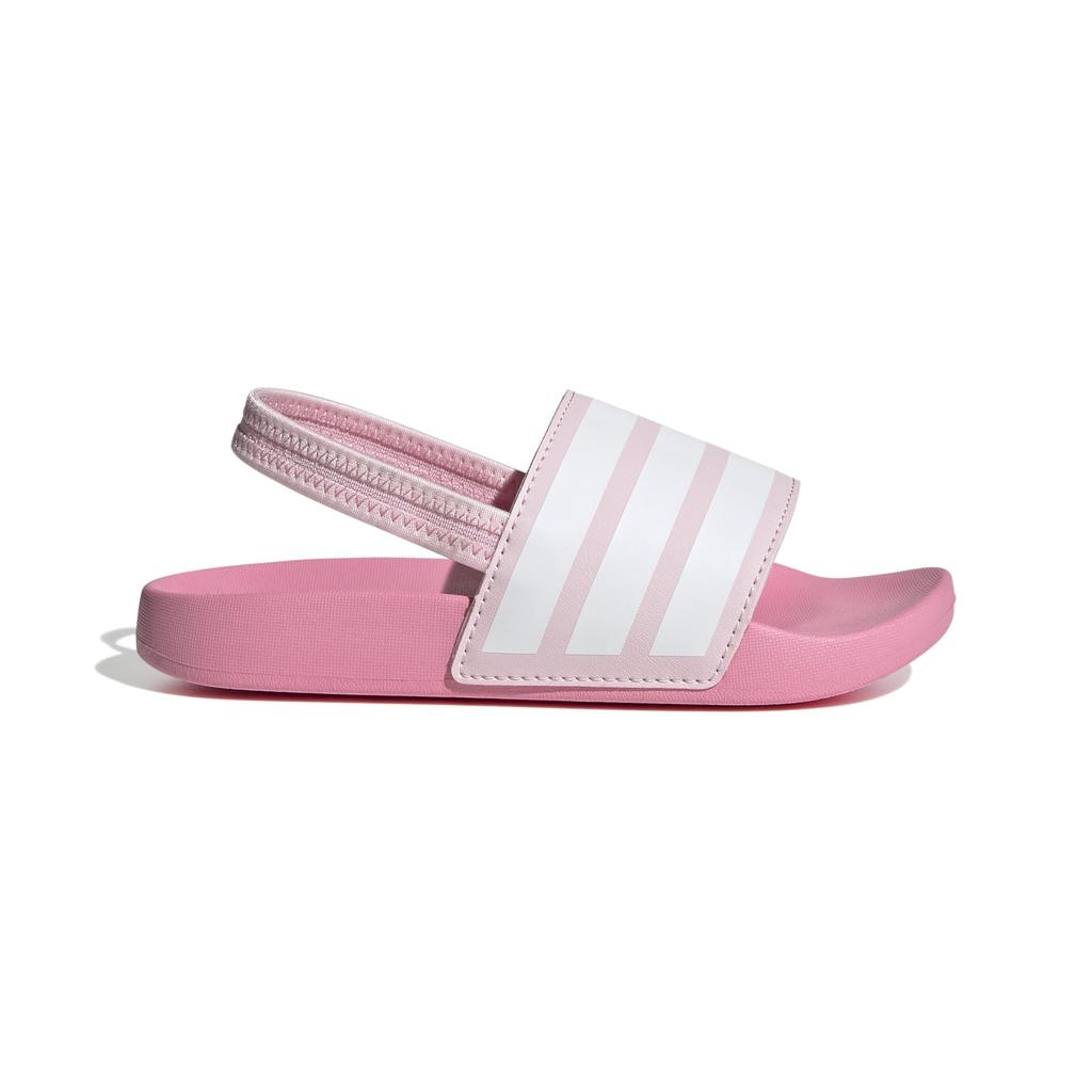 Junior Adilette Estrap Sports Sandals for Boys and Clear Pink cm [Adidas] Girls, 17-22cm, NRY86, Pink/Footwear White/Bliss (JR5331), 19.0