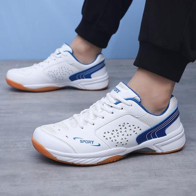 Unisex Men Women Badminton Squash Sports Shoes Ultra-light Rubber Sole Volleyball Tennis Training Sneakers Plus Size 47 48