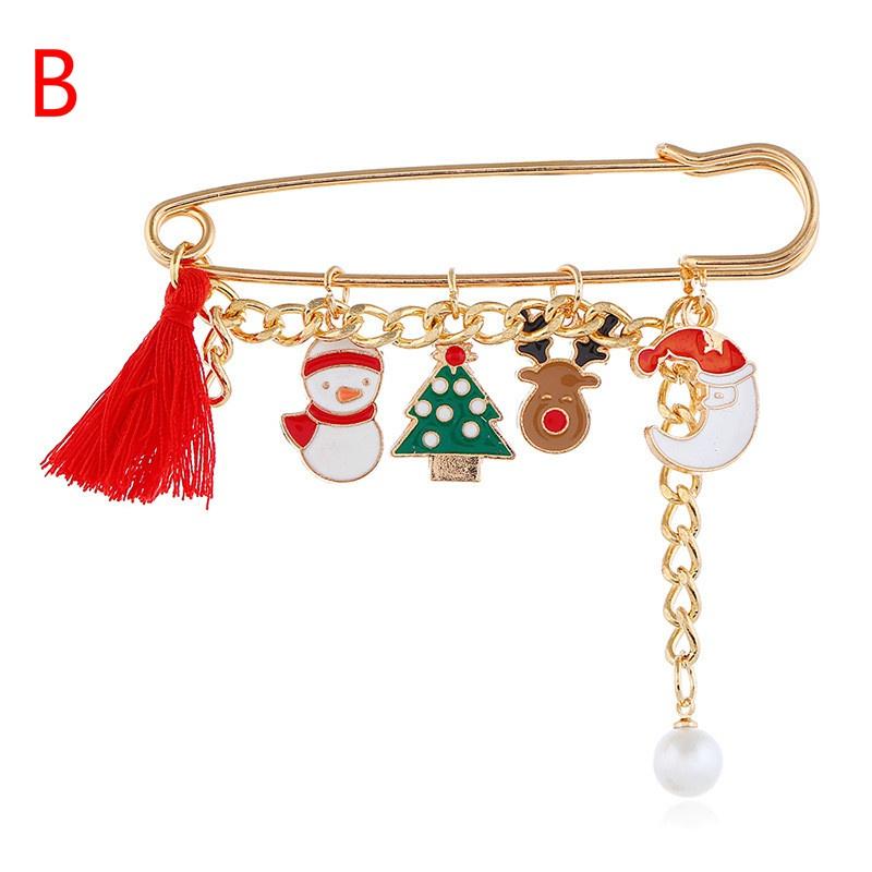 Móda Nový rok Vánoční boty Brože Pro ženy Vánoční oblekový špendlík Vintage Kreativní dárek Šperky Kabát Šaty Doplňky