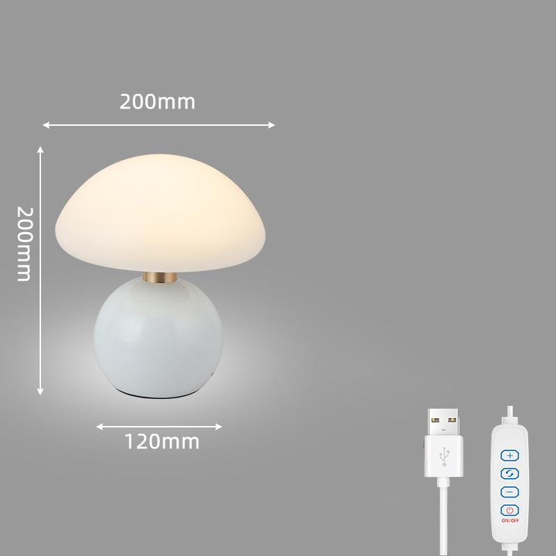 Stylish Mushroom Night Light 3 Color Modes 10 Dimmable Levels Soft Lighting for Bedroom Decoration Home Office
