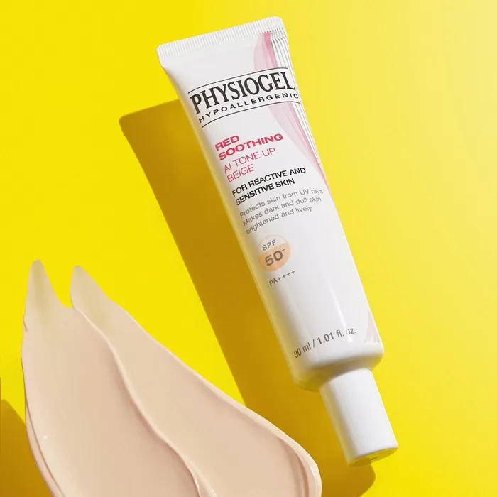 Physiogel Red Soothing AI Tone Up Sun Beige