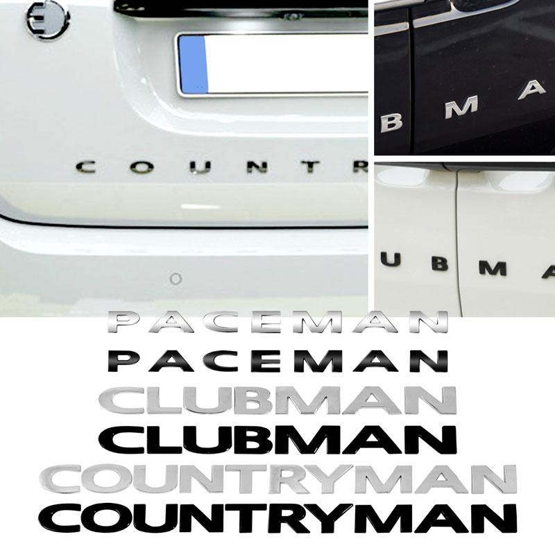 For Mini Cooper S JCW R56 R53 R60 F56 Countryman Clubman Paceman Logo Car Rear Body Tailgate Fender Door Adhesive Badge Sticker 69sd