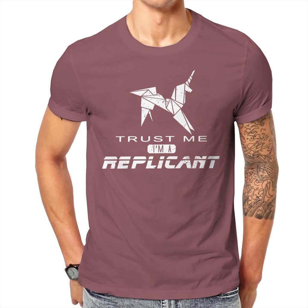 Blade Runner Vertrau Mir Ich Bin Ein Replikant T-Shirt Herren Unisexs T-Shirt Baumwolle Unisex Kleidung