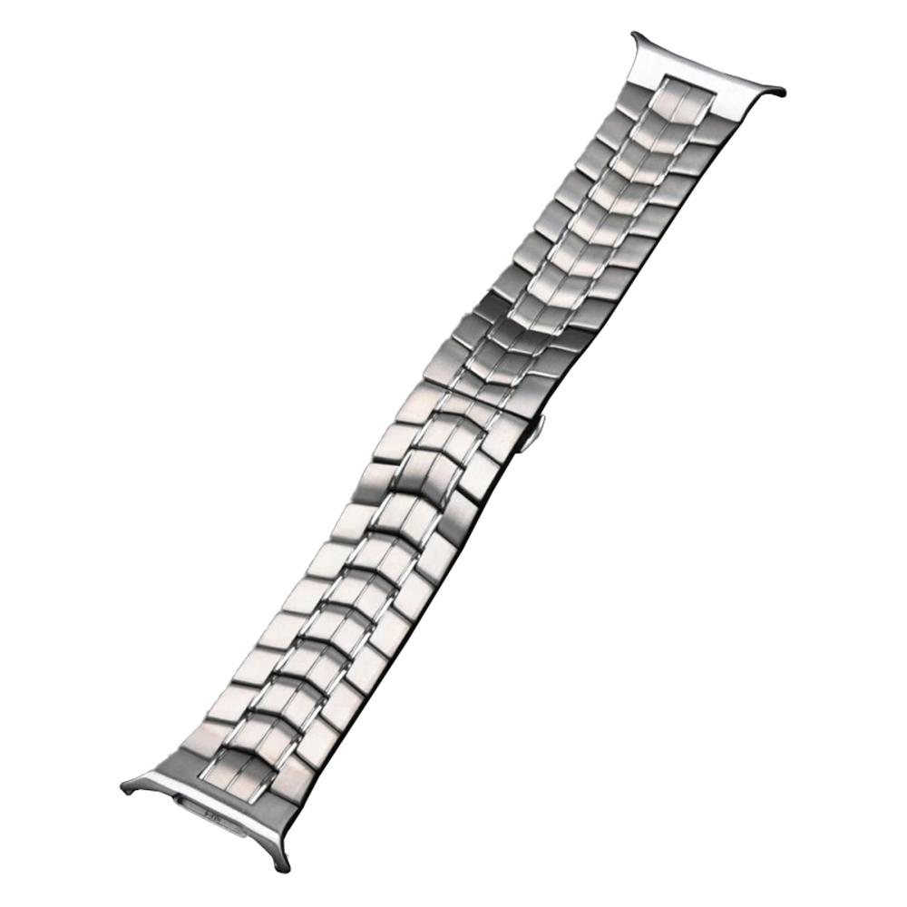 

Watch Strap for Samsung Galaxy Watch8 44mm/40mm/Watch8 Classic 46mm Butterfly Buckle Titanium Alloy Wrist Band Silver