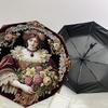 1PC Floral Portrait Umbrella-8-Rib Reinforced, Automatic Open, Lightweight & Durable, Cute Fashion Accessory for Outdoor, Beach or Casual Use, Beach U