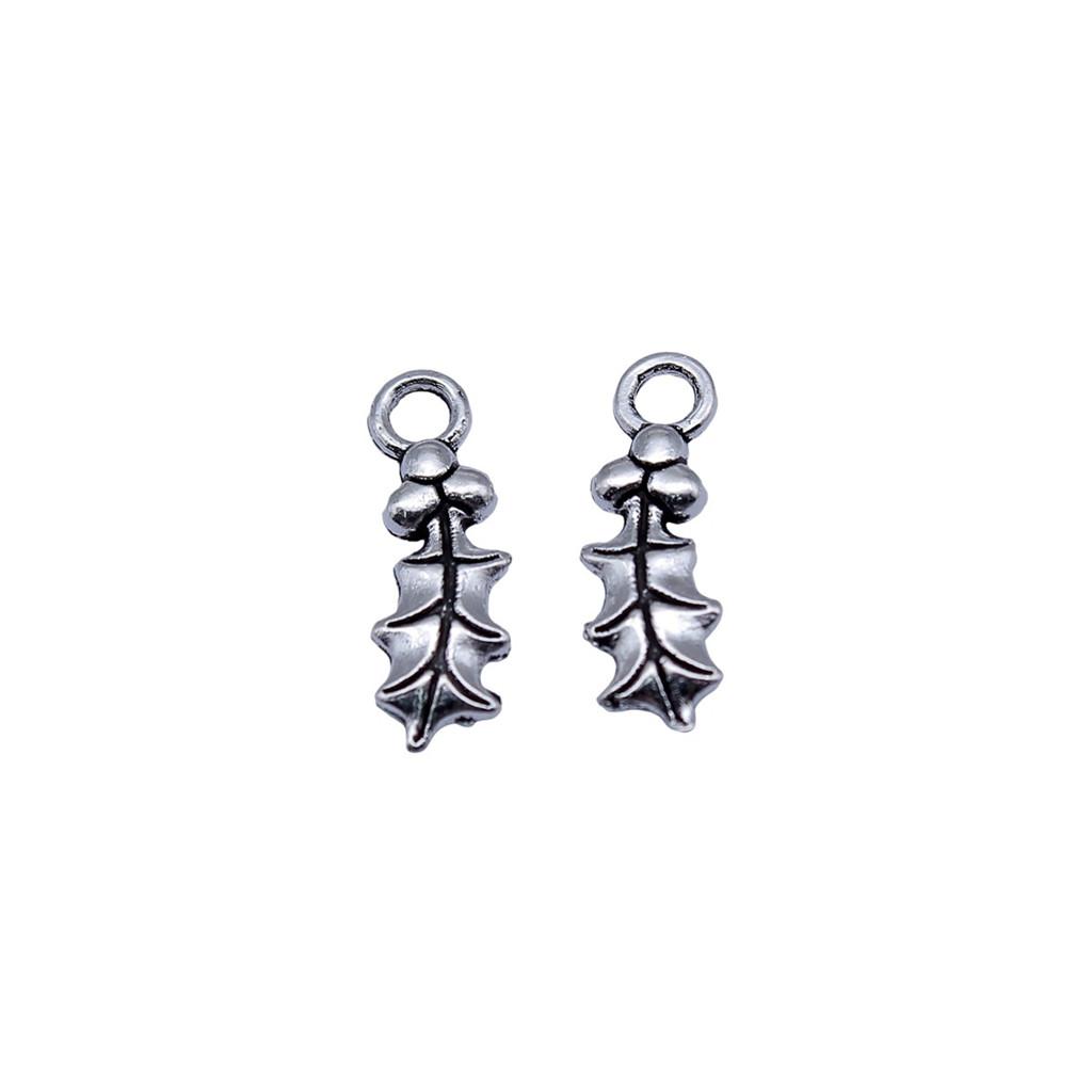 Filigree Leaf Charms Antique Alloy Pendants For Nature Inspired Jewelry