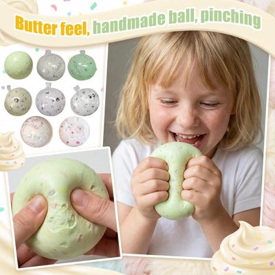 Butter Feel, Handmade Ball, Squeezing, Decompression, Squeezing, And Music Toy With High Appearance Value